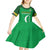 Custom Comoros Football Kid Short Sleeve Dress Allez Les Coelacantes - Wonder Print Shop