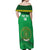 Custom Comoros Football Off Shoulder Maxi Dress Allez Les Coelacantes - Wonder Print Shop