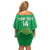 Custom Comoros Football Off Shoulder Short Dress Allez Les Coelacantes - Wonder Print Shop