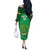 Custom Comoros Football Off The Shoulder Long Sleeve Dress Allez Les Coelacantes - Wonder Print Shop