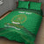 Custom Comoros Football Quilt Bed Set Allez Les Coelacantes - Wonder Print Shop