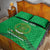 Custom Comoros Football Quilt Bed Set Allez Les Coelacantes - Wonder Print Shop