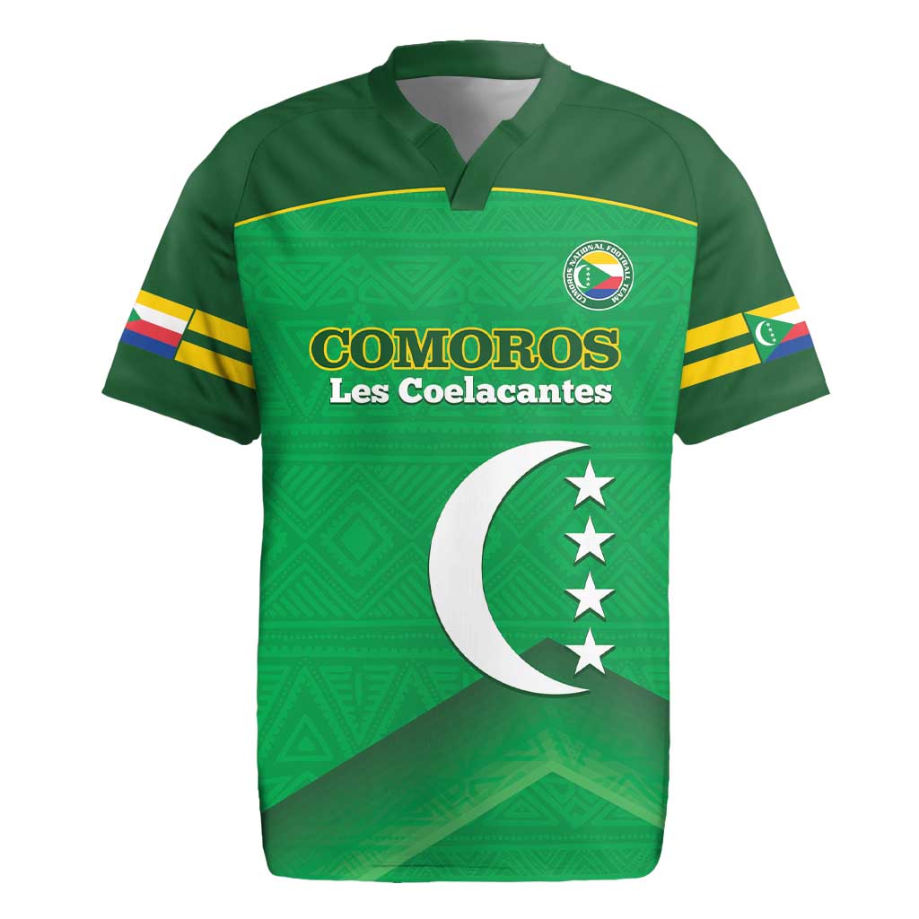 Custom Comoros Football Rugby Jersey Allez Les Coelacantes - Wonder Print Shop