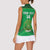 Custom Comoros Football Women Sleeveless Polo Shirt Allez Les Coelacantes - Wonder Print Shop