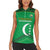 Custom Comoros Football Women Sleeveless Polo Shirt Allez Les Coelacantes - Wonder Print Shop