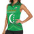 Custom Comoros Football Women Sleeveless Polo Shirt Allez Les Coelacantes - Wonder Print Shop