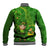 Happy St Patricks Day Baseball Jacket 2024 Irish Shamrocks With Lucky Leprechaun - Wonder Print Shop