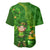 Happy St Patricks Day Baseball Jersey 2024 Irish Shamrocks With Lucky Leprechaun - Wonder Print Shop