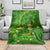 Happy St Patricks Day Blanket 2024 Irish Shamrocks With Lucky Leprechaun