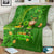 Happy St Patricks Day Blanket 2024 Irish Shamrocks With Lucky Leprechaun