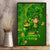 Happy St Patricks Day Canvas Wall Art 2024 Irish Shamrocks With Lucky Leprechaun - Wonder Print Shop