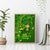 Happy St Patricks Day Canvas Wall Art 2024 Irish Shamrocks With Lucky Leprechaun - Wonder Print Shop