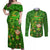 Happy St Patricks Day Couples Matching Off Shoulder Maxi Dress and Long Sleeve Button Shirt 2024 Irish Shamrocks With Lucky Leprechaun - Wonder Print Shop