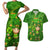 Happy St Patricks Day Couples Matching Short Sleeve Bodycon Dress and Hawaiian Shirt 2024 Irish Shamrocks With Lucky Leprechaun - Wonder Print Shop