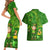 Happy St Patricks Day Couples Matching Short Sleeve Bodycon Dress and Hawaiian Shirt 2024 Irish Shamrocks With Lucky Leprechaun - Wonder Print Shop