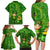 Happy St Patricks Day Family Matching Long Sleeve Bodycon Dress and Hawaiian Shirt 2024 Irish Shamrocks With Lucky Leprechaun - Wonder Print Shop