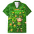 Happy St Patricks Day Family Matching Long Sleeve Bodycon Dress and Hawaiian Shirt 2024 Irish Shamrocks With Lucky Leprechaun - Wonder Print Shop