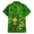 Happy St Patricks Day Family Matching Long Sleeve Bodycon Dress and Hawaiian Shirt 2024 Irish Shamrocks With Lucky Leprechaun - Wonder Print Shop