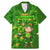 Happy St Patricks Day Family Matching Mermaid Dress and Hawaiian Shirt 2024 Irish Shamrocks With Lucky Leprechaun - Wonder Print Shop