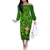 Happy St Patricks Day Family Matching Off Shoulder Long Sleeve Dress and Hawaiian Shirt 2024 Irish Shamrocks With Lucky Leprechaun - Wonder Print Shop