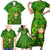 Happy St Patricks Day Family Matching Short Sleeve Bodycon Dress and Hawaiian Shirt 2024 Irish Shamrocks With Lucky Leprechaun - Wonder Print Shop