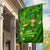 Happy St Patricks Day Garden Flag 2024 Irish Shamrocks With Lucky Leprechaun - Wonder Print Shop