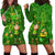 Happy St Patricks Day Hoodie Dress 2024 Irish Shamrocks With Lucky Leprechaun - Wonder Print Shop