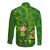 Happy St Patricks Day Long Sleeve Button Shirt 2024 Irish Shamrocks With Lucky Leprechaun - Wonder Print Shop