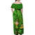 Happy St Patricks Day Off Shoulder Maxi Dress 2024 Irish Shamrocks With Lucky Leprechaun - Wonder Print Shop