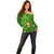 Happy St Patricks Day Off Shoulder Sweater 2024 Irish Shamrocks With Lucky Leprechaun - Wonder Print Shop