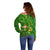 Happy St Patricks Day Off Shoulder Sweater 2024 Irish Shamrocks With Lucky Leprechaun - Wonder Print Shop