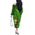 Happy St Patricks Day Off The Shoulder Long Sleeve Dress 2024 Irish Shamrocks With Lucky Leprechaun - Wonder Print Shop