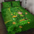 Happy St Patricks Day Quilt Bed Set 2024 Irish Shamrocks With Lucky Leprechaun - Wonder Print Shop