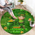 Happy St Patricks Day Round Carpet 2024 Irish Shamrocks With Lucky Leprechaun