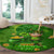 Happy St Patricks Day Round Carpet 2024 Irish Shamrocks With Lucky Leprechaun