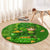 Happy St Patricks Day Round Carpet 2024 Irish Shamrocks With Lucky Leprechaun