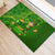 Happy St Patricks Day Rubber Doormat 2024 Irish Shamrocks With Lucky Leprechaun - Wonder Print Shop