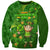 Happy St Patricks Day Sweatshirt 2024 Irish Shamrocks With Lucky Leprechaun - Wonder Print Shop