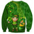 Happy St Patricks Day Sweatshirt 2024 Irish Shamrocks With Lucky Leprechaun - Wonder Print Shop