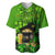 Happy St Patricks Day Baseball Jersey La Fheile Padraig Shamrock Style - Wonder Print Shop