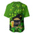 Happy St Patricks Day Baseball Jersey La Fheile Padraig Shamrock Style - Wonder Print Shop