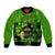 Happy St Patricks Day Bomber Jacket La Fheile Padraig Shamrock Style - Wonder Print Shop