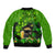 Happy St Patricks Day Bomber Jacket La Fheile Padraig Shamrock Style - Wonder Print Shop