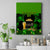 Happy St Patricks Day Canvas Wall Art La Fheile Padraig Shamrock Style - Wonder Print Shop