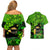 Happy St Patricks Day Couples Matching Off Shoulder Short Dress and Hawaiian Shirt La Fheile Padraig Shamrock Style - Wonder Print Shop