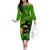 Happy St Patricks Day Family Matching Off Shoulder Long Sleeve Dress and Hawaiian Shirt La Fheile Padraig Shamrock Style - Wonder Print Shop