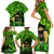 Happy St Patricks Day Family Matching Short Sleeve Bodycon Dress and Hawaiian Shirt La Fheile Padraig Shamrock Style - Wonder Print Shop