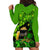 Happy St Patricks Day Hoodie Dress La Fheile Padraig Shamrock Style - Wonder Print Shop