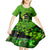 Happy St Patricks Day Kid Short Sleeve Dress La Fheile Padraig Shamrock Style - Wonder Print Shop