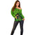 Happy St Patricks Day Off Shoulder Sweater La Fheile Padraig Shamrock Style - Wonder Print Shop